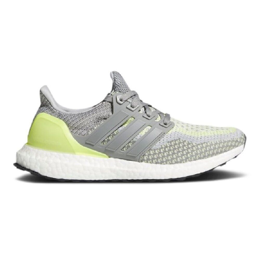 Adidas Ultraboost 2.0 Charcoal Grey Solar Yellow Running 6 Mens 7 Women's EF8631
